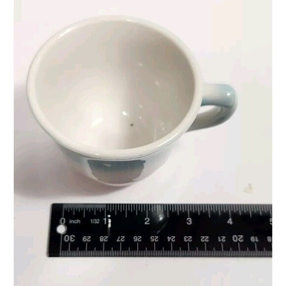 Vintage Jackson Custom China Mug  Turquoise Fade On White - Picture 6 of 7